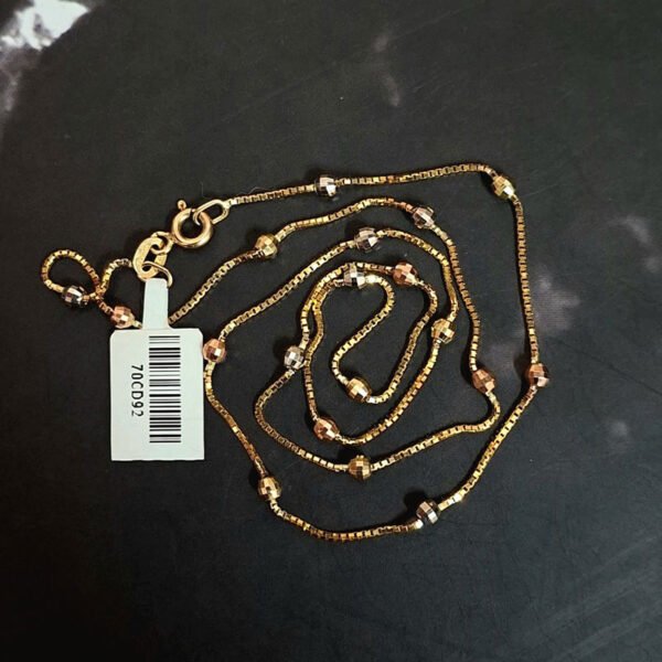 Cadena Bolitas oro 14 Kt.