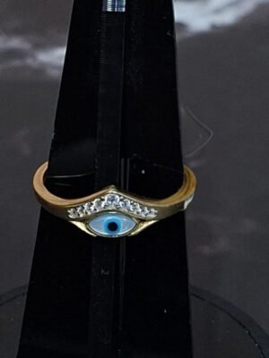 Anillo Ojo Turco en oro de 14 Kt. Anillo Ojo Turco en oro de 14 Kt.